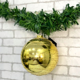 Bola Natal Decorada N° 15 Glitter Dourada