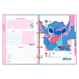 Fichário Colegial Cartonado Disney Stitch Foroni