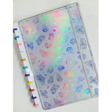 Caderno De Disco Holográfico Grande Borboletas
