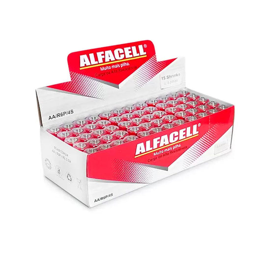 Pilha AA Com 60 Unidades Alfacell
