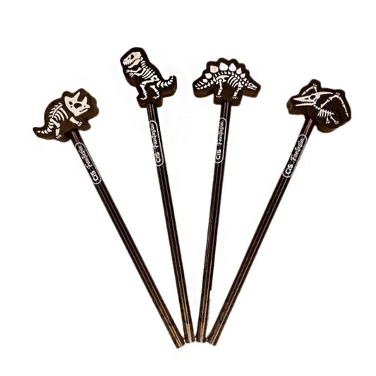 Lápis Com Borracha Dinoglow Sertic