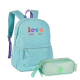 Kit Mochila Escolar + Estojo Duplo Love Clio
