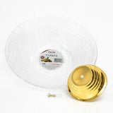 Fruteira De Mesa Decorativa Facile 30cm Com Base Dourada