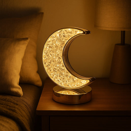 Luminária Decorativa Abajur De Led Lua 3 Tons De Iluminação