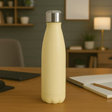 Garrafa Térmica Aço Inox Cores Tons Pastel De 500ml Com Dupla Camada De Isolamento