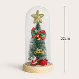 Mini Árvore de Natal Enfeitada Luxo Em Cúpula Com Led