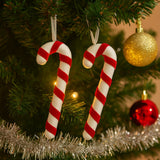 Enfeite De Natal Pendente Bengala Decoração Para Árvore