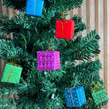 Enfeite De Natal Presente Holográfico Com 6