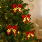 Laço de Natal Decorado 12Cm Com 3