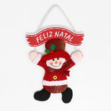 Enfeite De Porta Guirlanda De Natal Pendente Papai Noel/Boneco De Neve Decoração Casa