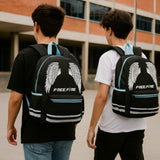 Mochila Escolar Free Fire Asas Original Coleção 2026 Clio