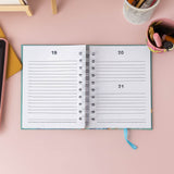 Agenda 2026 Glitter Pequena Espiral Capa Dura 336 Páginas