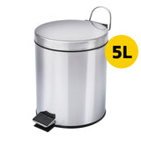 Anúncio Kit Lixeira + Escova Sanitária Inox Para Banheiro