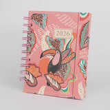Agenda 2026 Floral/Tropical Pequena Espiral Capa Dura 336 Páginas