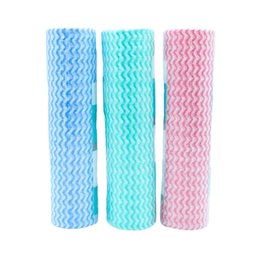 Kit Pano de Limpeza Multiuso Tipo Perfex Com 3 Rolos