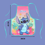 Avental Escolar Infantil Stitch e Angel Disney Para Pintura