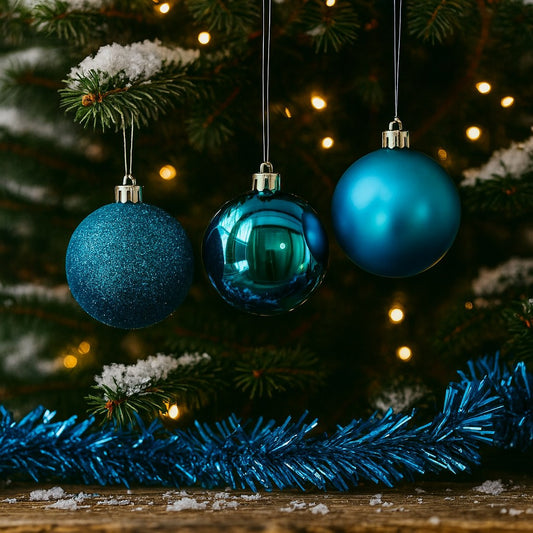 Bola Natal Nº4 Azul Com 15