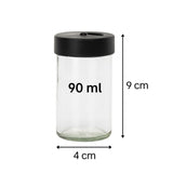 Porta Temperos Condimentos Giratório Com 6 Potes De Vidro