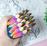 Lápis de Cor Jumbo Multicolor Sertic