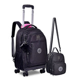 Kit Mochila Escolar de Rodinha 360 + Lancheira Mini Mochila Rebecca Bonbon Brilhosa Original Clio