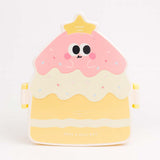 Marmita Com Trava e Divisória e Talher Lanchinhos Divertidos