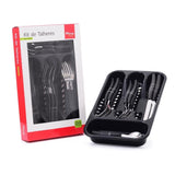 Conjuntos De Talheres Com 25 Peças + Organizador Gaveteiro De Talher