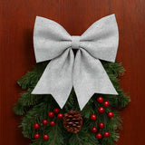 Enfeite Laço De Natal Para Árvore Decoração Color Glitter 20Cm