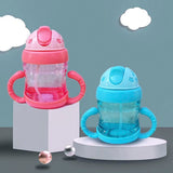 Copo De Bebê Infantil Com Alça e Canudo 200ml