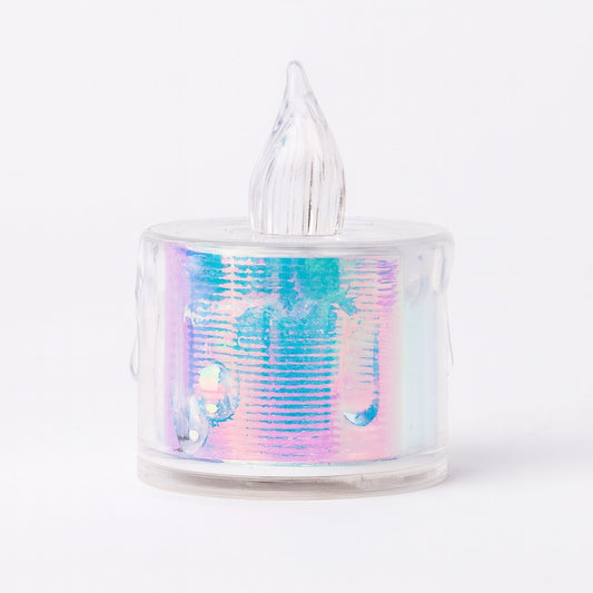 Enfeite De Natal Vela De Led Furta-cor Com Bateria Para Decoração