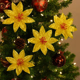 Flor De Natal Dourada/Prata