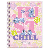 Caderno Universitário Capa Dura Stitch 15 Matérias Foroni