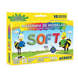 Massinha De Modelar Soft Com 12 Cores Acrilex