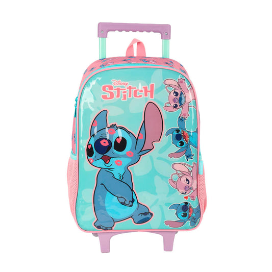 Mochila Infantil De Rodinha Stitch Original Luxcel
