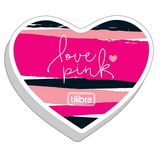 Borracha Love Pink Coração Tilibra