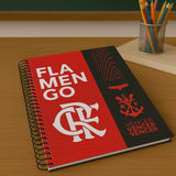 Caderno Universitário Grande Capa Dura Flamengo 10 Matérias