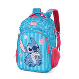 Mochila Escolar Grande Stitch e Angel Original Disney Luxcel