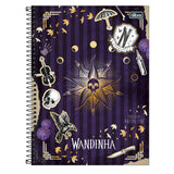 Caderno Universitário Capa Dura Wandinha 1 Matéria Tilibra