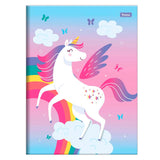 Caderno Universitário Brochura Unicórnio 80 folhas Foroni