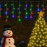Anúncio Cascata De Natal 100/200/400 Leds Até 10 Metros Com 8 Funções 127v Decoração Festas