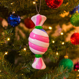 Anúncio Enfeite De Natal Rosa Candy Para Decoração De Árvore E Ornamentos