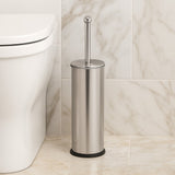 Escova Sanitária Com Suporte Em Inox Para Limpeza E Higienização De Vaso