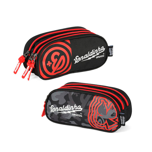 Estojo Triplo Escolar Enaldinho Youtuber Original Luxcel