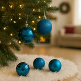 Bola Natal Nº5 Azul Com 12