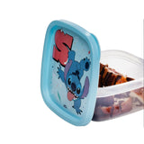 Pote De Plástico Quadrado Stitch 580ml