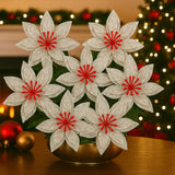 Anúncio Flor De Natal Artificial Decoração Para Árvore E Ornamentos