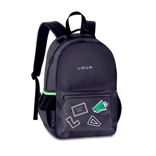 Mochila Escolar Loud Patches Original Clio