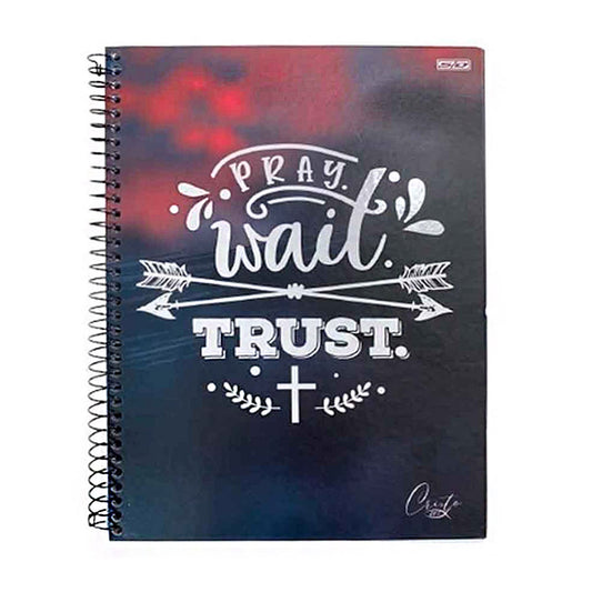 Caderno Universitário Capa Dura Cristo 1 Matéria SD