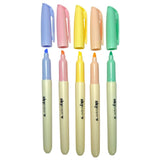 Marca Texto Pastel Com 5 Cores SkyPaper