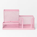 Organizador De Mesa Aramado Com 3 Divisórias Porta Lápis Yins