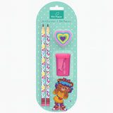 Kit Escolar Infantil Temático Papelaria Com 4 Peças Menina/Menino